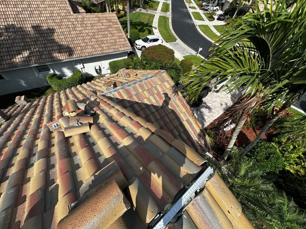 Residential roof replacement project, South Florida